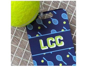 Tennis Bag Tag Personalized  | Personalized Tennis Luggage Tag | Personalized Tennis Gift