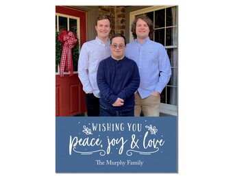 Holiday Photo Card: Color Block Design