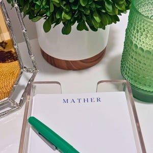 Personalized List Sheets & Acrylic Holder