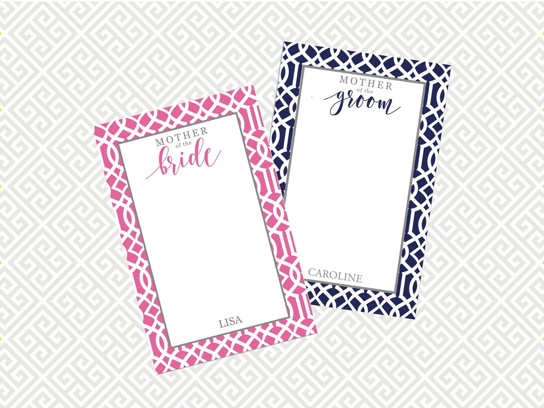Personalized Mother of Bride/groom Notepad: Engagement Gift - Etsy