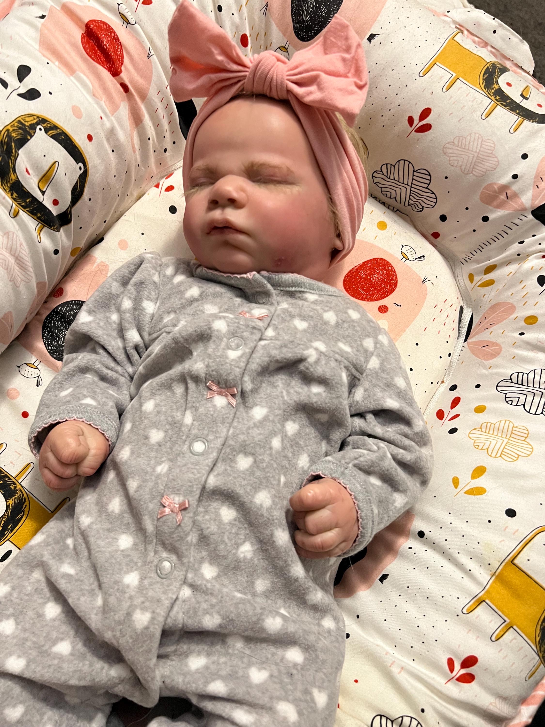 Lavender Reborn Kit Silicone Baby Doll Girl Full Body Soft Bland