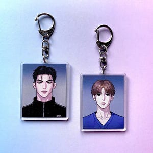 Korean BL manhwa JINX keychains set of 2