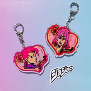 Jojo&#39;s Bizarre Adventure Golden Wind passende Schlüsselanhänger im 2er-Set