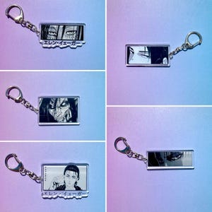 Attack on titan anime manga matching keychains