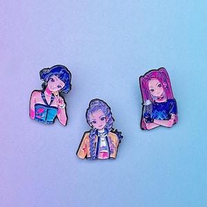 Przypinki inspirowane Łowcami Demonów w K-popie