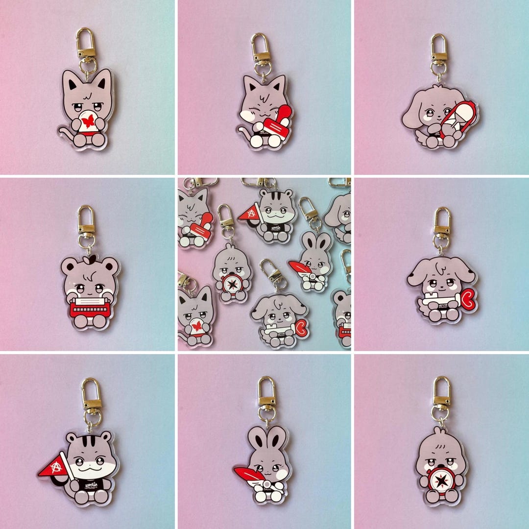 Aniteez Keychains ATEEZ K-pop ANITEEZ Inspired Matching Keychains - Etsy