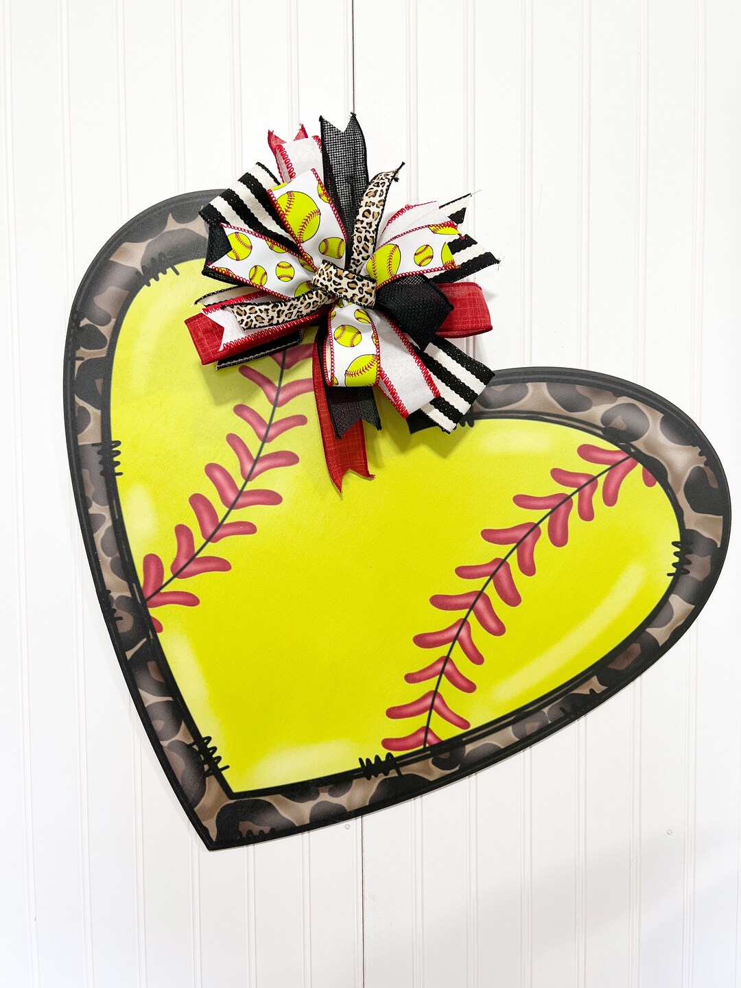 Softball Wall Decor, Softball Door Hanger, Door Hanger, Girls Softball