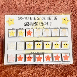 Tableau de récompenses à imprimer pour les enfants 