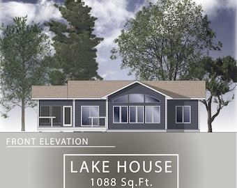 1088 sq.ft. Bungalow Concept Plan 28’ x 42’-0”- 2 bedroom + 1 bathroom