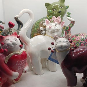 Whimsiclay Cats Amy Lacombe - Etsy