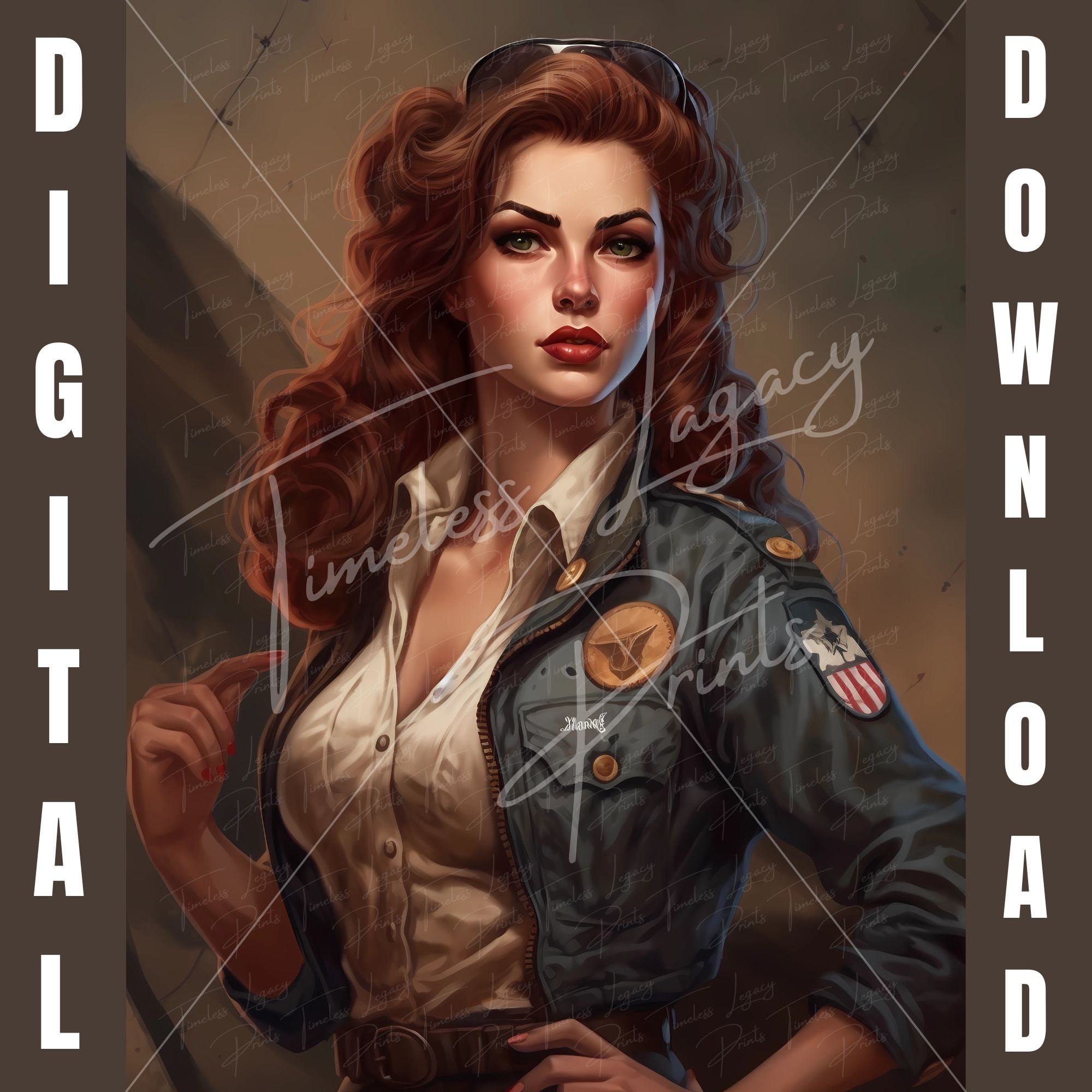 Pinup 1940s Pinup Girls Poster Pinup Girls Wall Art Pinup Etsy