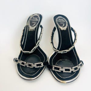 靴 Herlipto Double Strap Crystal Sandals Herlipto♡Double Strap Crystal Sandals 38