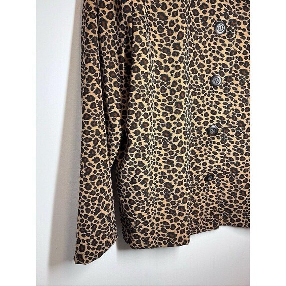 Briggs Petite Jacket Leopard Collared Large - image 5