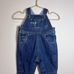 Vintage OshKosh B&#39;Gosh Denim Overalls, 3-6 Months