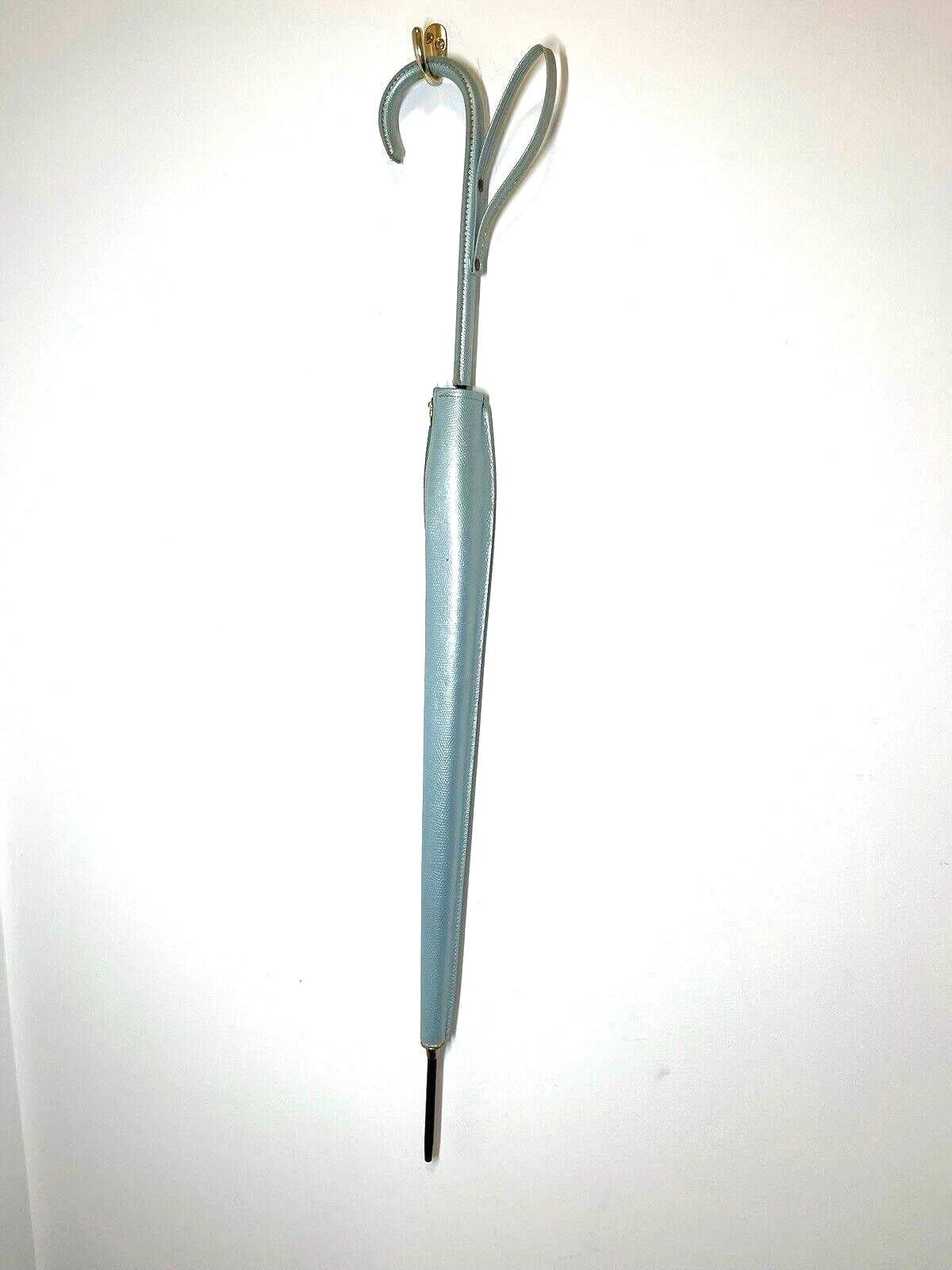 Vintage Umbrella Elegant Art Deco Old Hollywood Blue Design