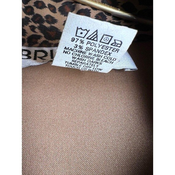 Briggs Petite Jacket Leopard Collared Large - image 6