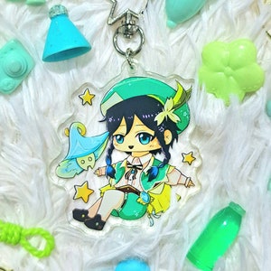 Venti Genshin Mushroom Keychain [Genshin Mushroom Collection]