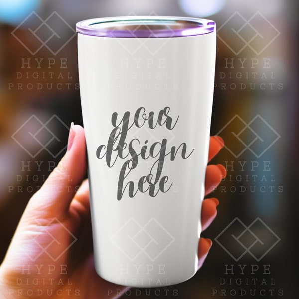 Tumbler Mockup, 20oz, White Color, POD Maars Tumbler, Print on Demand, Personalized Gift Mockup, Tumbler Mock-up, Stainless Steel Tumbler