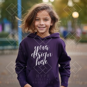 Kids Hoodie Mockups Bundle 10 Colors Gildan 18500B Mockups Gildan Hoodies Mock ups Hoodie Model Mock zdjęcie 3