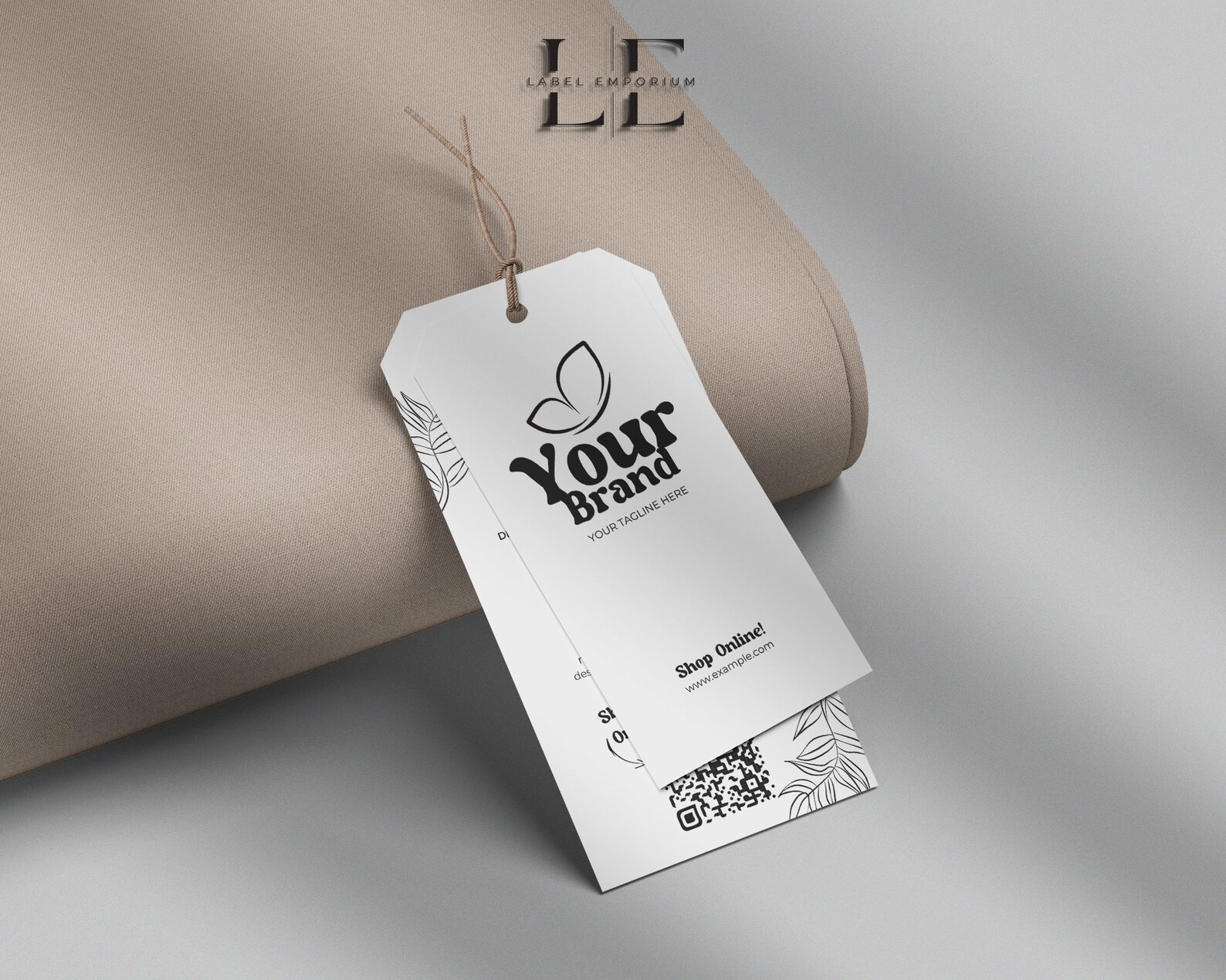 Printable Fashion Label Template Editable Hanging Tags - Etsy