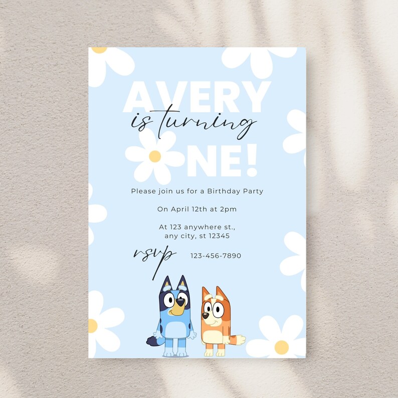 Editable Bluey Birthday Invitation Template Bluey Template Etsy Editable Bluey Birthday Invitation Template Bluey Template Etsy