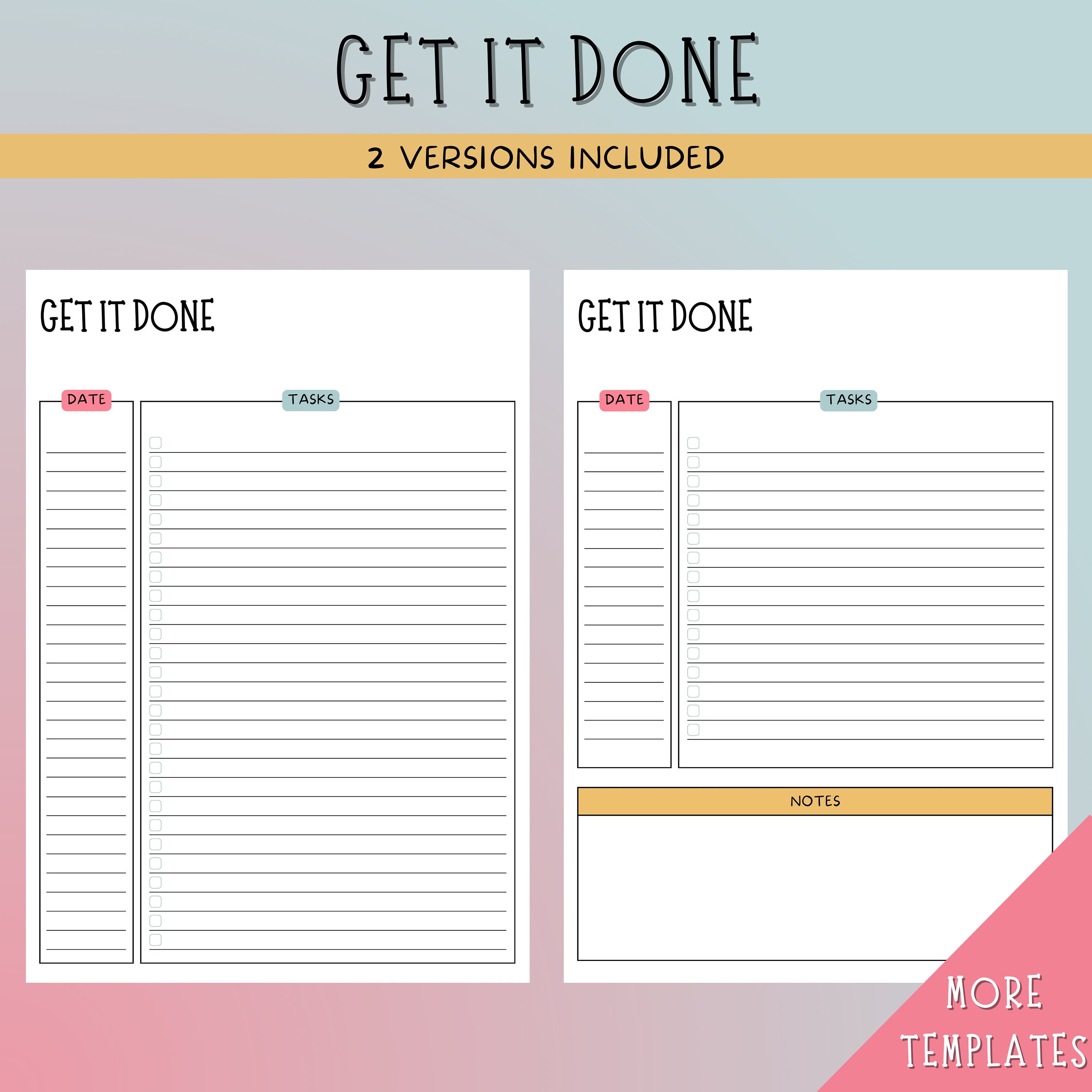EDITABLE Brain Dump Template BUNDLE, to Do List Printable, ADHD Daily ...