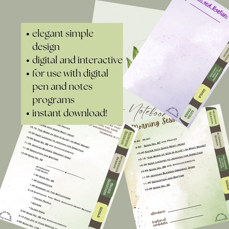 Enter Into God's Rest JW Circuit Assembly Digital Notebook, JW Assembly