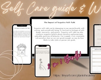Mindfulness Journal Planner Bundle – Self Care Healing (Printable PDF)