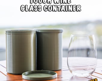 Glass Gladiator - Wine Glass Travel Container - Riedel O TO GO Tumblers