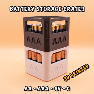 Battery Holders - Stackable AA, AAA, 9V, C
