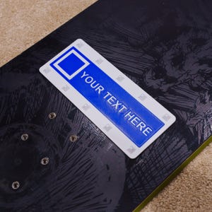 Personalized Stomp Pads - Ski Trail Signs for Snowboarding