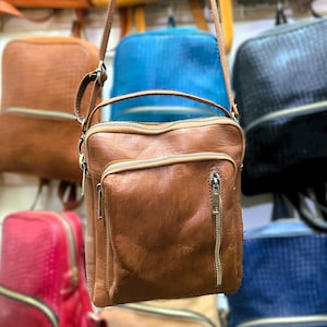 Vintage Leder Umhängetasche, einzigartige Frauen Geldbörse, Festival Tasche, kleine Größe Crossbody Tasche, Handytasche, Geschenk für sie, Reisetasche braun