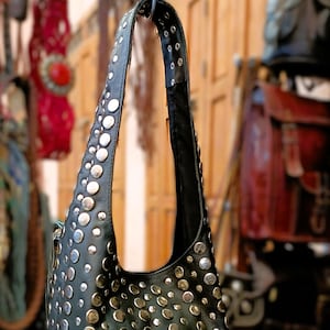 【Old Folk House】Studs Shoulder Bag Old Folk House】Studs Shoulder Bag