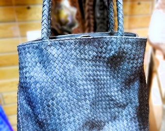 leather handbag, handmade leather bag, Shoulder bag, woman leather bag, elegant leather bag, purse tote bag, braided leather, crossbody bag