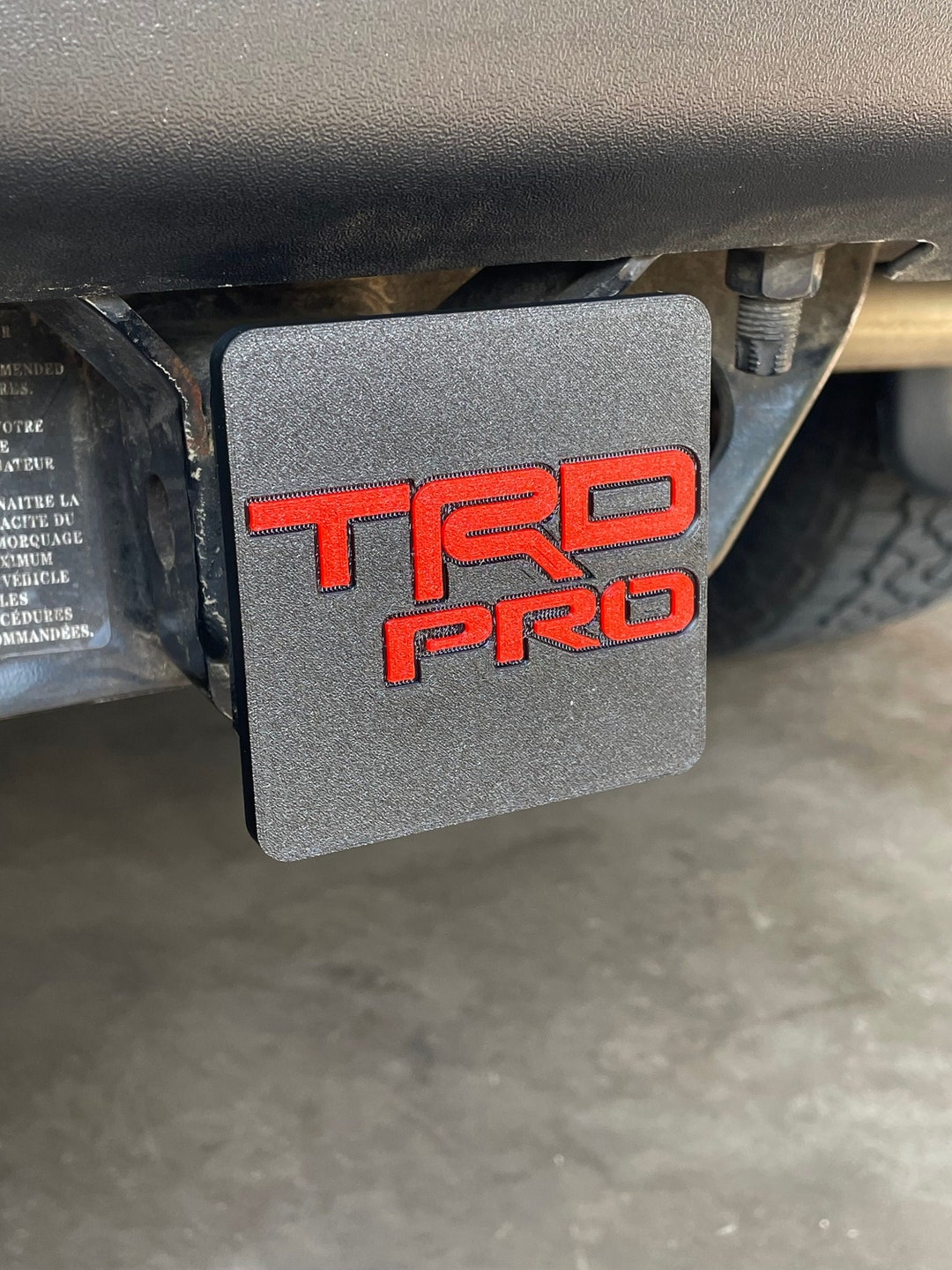 Customizable TRD PRO Hitch Cover for Toyota 4runnner, Tundra