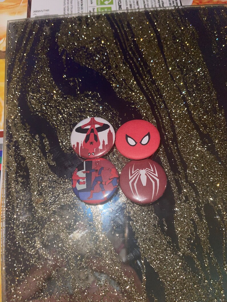 Spiderman Pin Badges Etsy