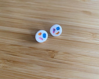 Multicoloured Stud Earrings
