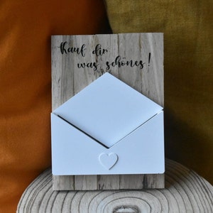 Geldgeschenk | Briefumschlag | Gutschein Verpackung | Gutscheinbox | Hochzeitsgeschenk | personalisierbar | Raysin