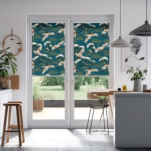 Colorful Window Curtains for French Doors, Window Shades for Bathroom, Roller Shades for Windows, Roller Blind Printed, Custom Roller Shade