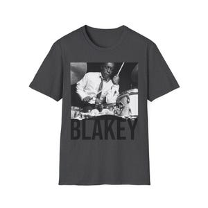 Camiseta de Art Blakey / Camiseta vintage de baterista de jazz, camiseta con foto en blanco y negro, camiseta gráfica de música hard bop, regalo retro de jazz para músicos. imagen 6