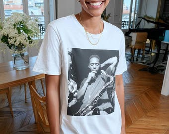 Camiseta de saxofón de John Coltrane, camiseta gráfica vintage de música jazz