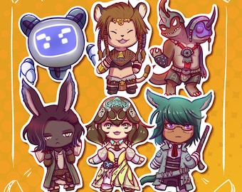 FFXIV Dawntrail Chibis | Sphene - Erenville - Wuk Lamat - Bakool Ja Ja - Cahciua - Koana