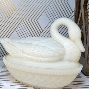 ウランガラス　スワン　キャンディディッシュ This item is unavailable - Etsy