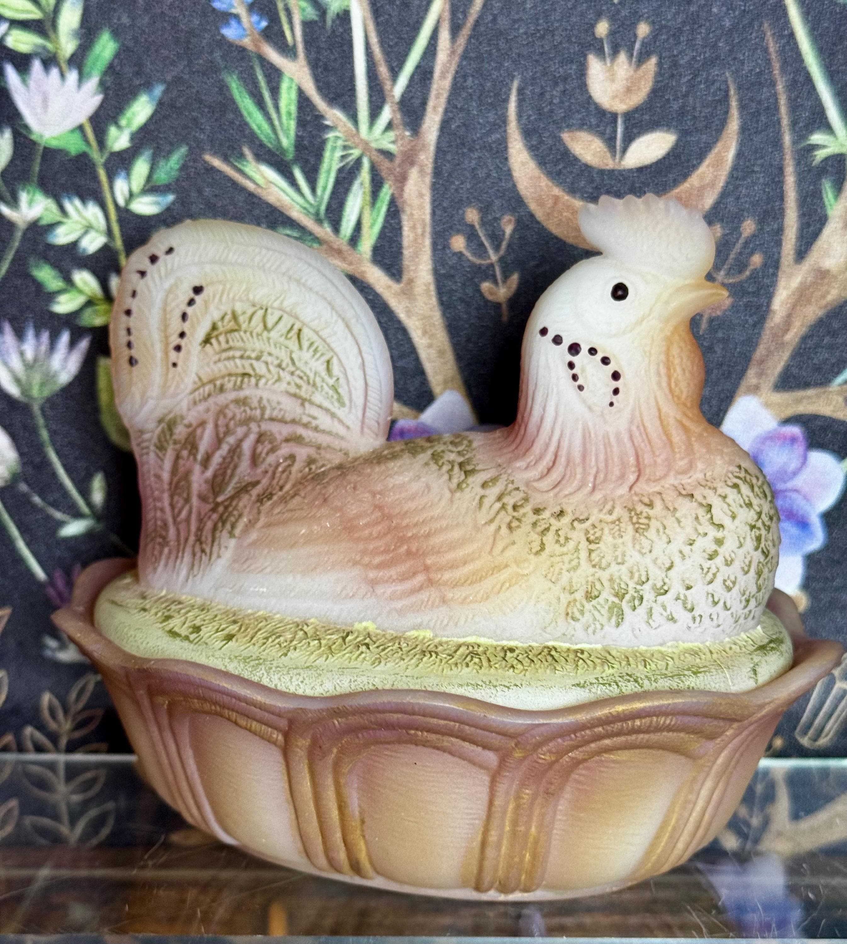 Vintage Fenton FOLK ART Collection 2000 Limited Edition Hand