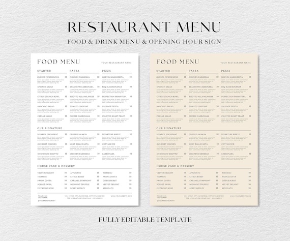 Typical File Menu Typical Restaurant Menu Lebanese Food Menu