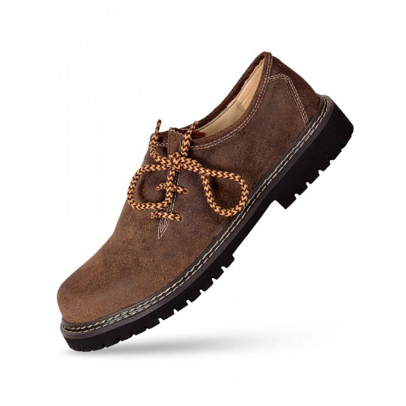 Lederhosen Shoes Brown German Lederhosen Shoes Authentic cow suede leather brown shoes Bavarian lederhosen shoes 画像 3