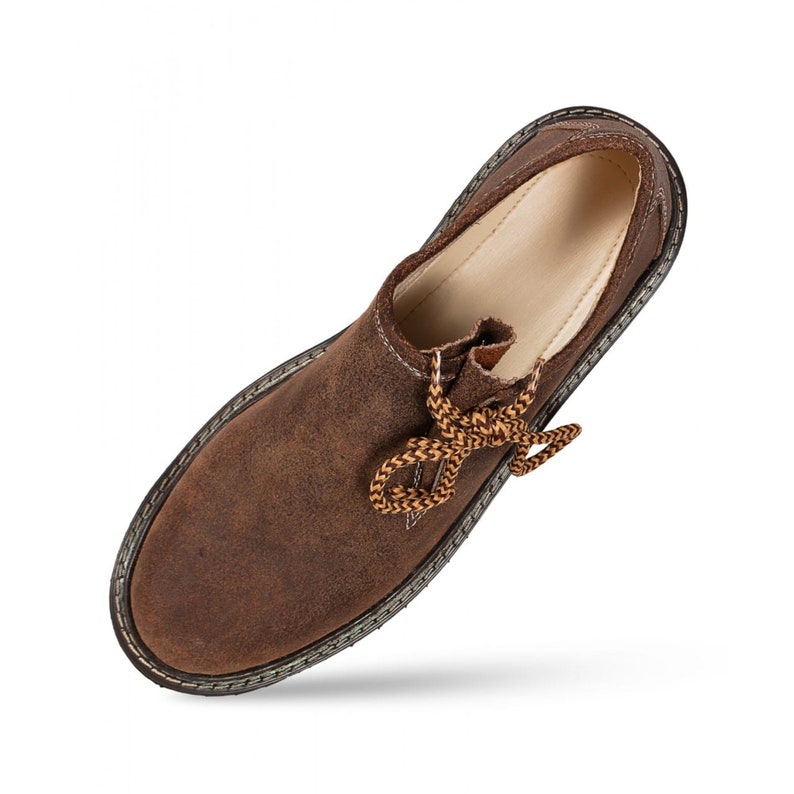 Lederhosen Shoes Brown German Lederhosen Shoes Authentic cow suede leather brown shoes Bavarian lederhosen shoes 画像 2