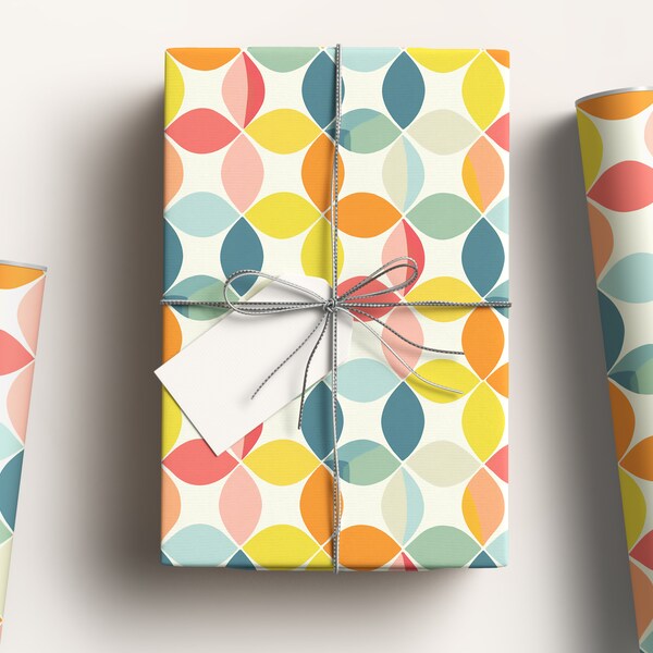 Retro Fête - Wrapping Paper - Unique Vintage Gift Wrap - Retro style