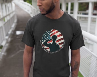 Patriotic Salute Tee - Memorial Day Soldier Tribute