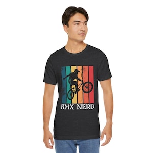 Retro BMX Nerd T-Shirt for Bike Lovers and Extreme Sport Fans
